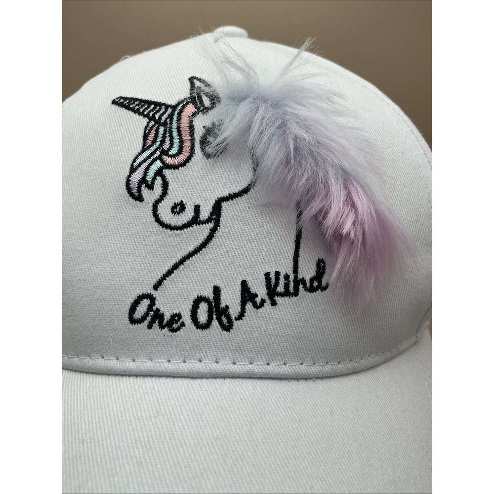 Capelli New York, One of a Kind Unicorn Baseball Hat, Faux Fur Mane NWT RARE - Picture 5 of 9